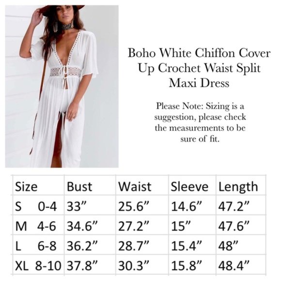 LAST ONE 5* RATED WHITE BEACH MAXI COVER UP - Picture 2 of 5